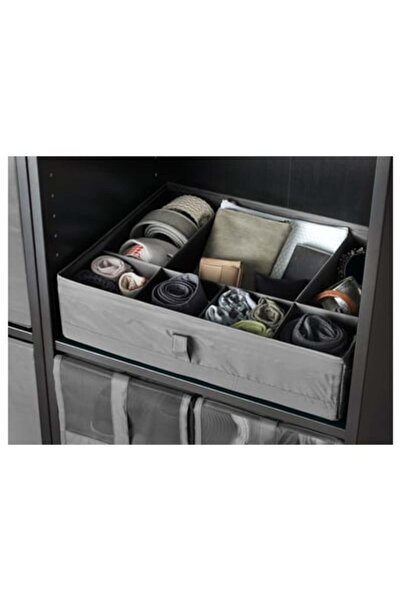 IKEA SKUBB Box, set of 6, dark grey