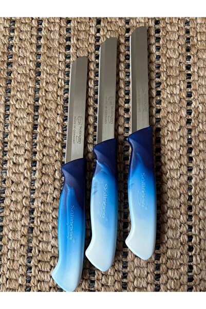 Solingen Micro Tırtıklı Doğrama Bıçağı 3'lü Ebruli