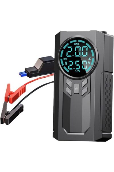 Generic Cargo Time JN-088D 8000mAh Smart Portable Car Jump Starter with Tire Pump & LED Light