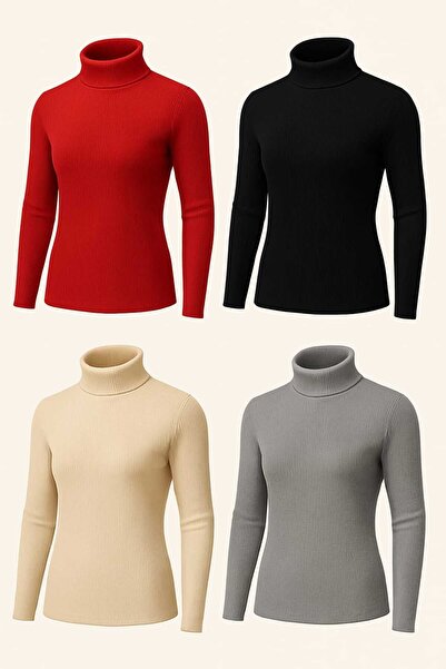 ANATOLIATEKSTILE Women's ribbed jacket, ONE SIZE (SL), short collar, Slim Fit, elastic knit - with long sleeves