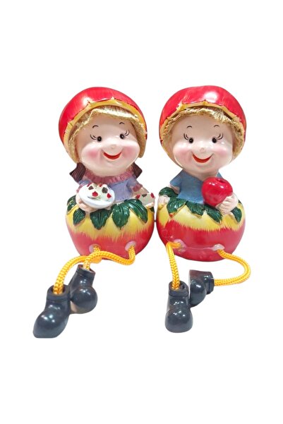 Ceramica Martinescu Decorative Figurine Set - Apples