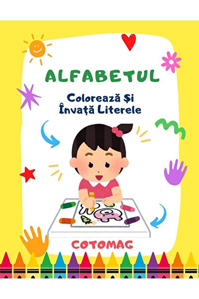 Cotomag Carte cu Activitati - Alfabetul - Coloreaza si Invata Literele / Acti...