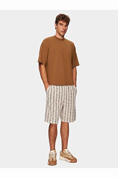 Ltb Μπλουζάκι Basic Loose σε χρώμα καφέ