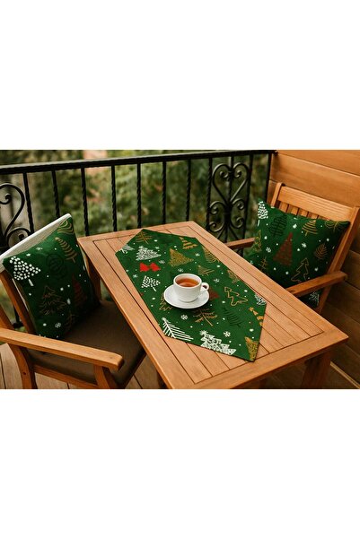 ÖZDAĞ HOME CONCEPT غطاء وسادة مزدوج الجوانب بتصميم السنة الجديدة (43×43 سم) و...