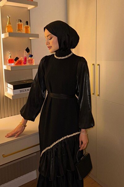 Şulemoda Giyim Βραδινό φόρεμα Ayaz Μαύρο