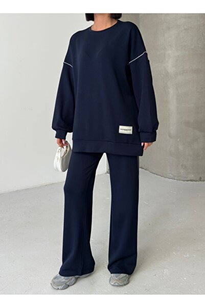 Tarzımızbir حواف أسطوانية طقم ملابس محتشمة من قماش المودال قصة فضفاضة