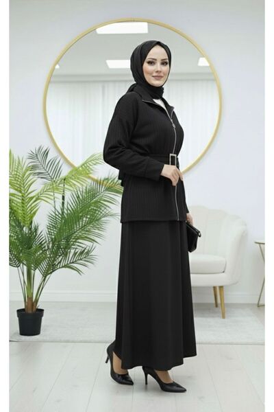 VOLT CLOTHİNG Loyşa Belt Detailed Skirt Suit
