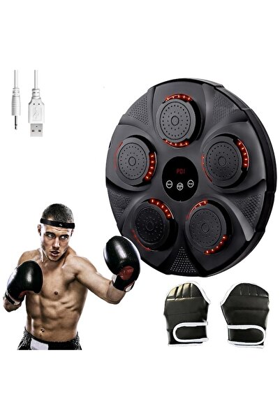 OEM Smart Boxing Bag with LED, Gloves Included, Bluetooth, Digital Display, Speaker, iOS/Android, USB, B