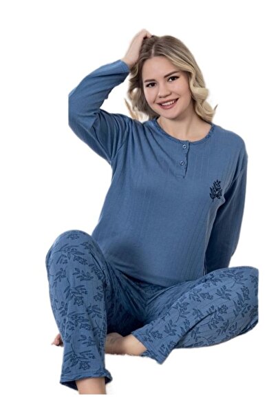 bipamuk Venna Winter Interlock Fabric Women's Pajama Set Warm Soft M–2Xl