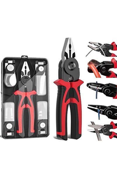 VELORA 5-in-1 Multifunctional Pliers with Interchangeable Heads