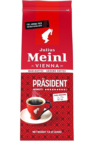Julius Meinl Präsident Fine Ground Coffee, Classic Collection, Intensity 9 – Rich Viennese Roast,