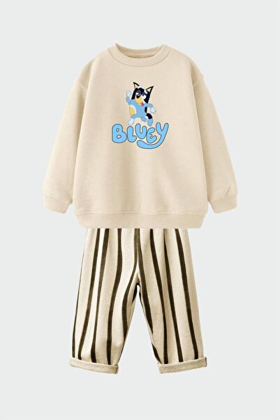 Palal Boys' Organic Cotton 3 Thread Fabric Sweatshirt and Sweatpants Set Kids