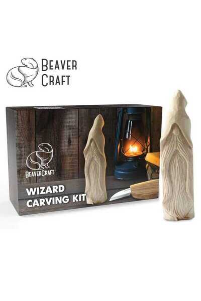 BeaverCraft DIY03 Ahşap Sihirbaz Figürü Oyma Hobi Seti
