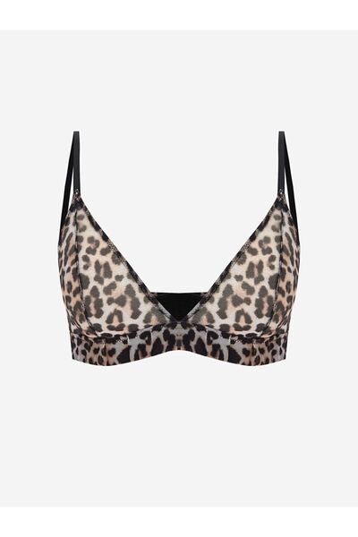 LC Waikiki Unpadded Leopard Pattern Bralette Without Underwire