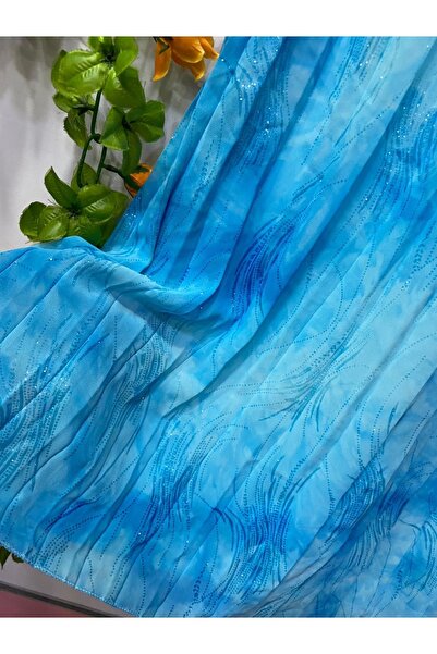 edu collection Fusta din șifon plisat cu batik argintiu se potrivește cu mărimea standard S M L