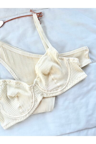 Feruzdesign Yellow Dali Cotton Underwire Suit