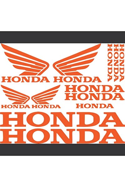 Oracal 651 Honda Car Moto Sticker Set, orange