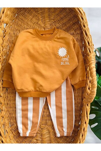 MONVOİ Line Printed Men's Age-Two-Piece Suit