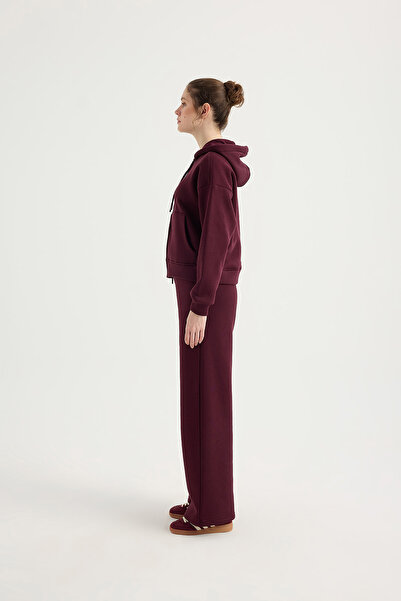 SEVİLEN Basic Fleece-Lined Zip Hoodie Set