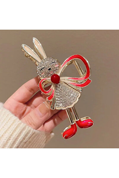 GÜLPEŞE Gold Metal Latch Buckle with Crystal Stone