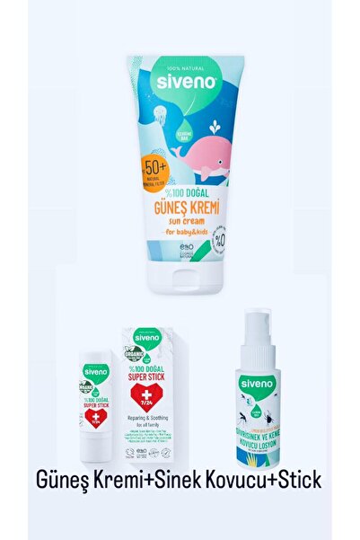 Siveno 3'lü koruma Yaz Seti Leke Karşıtı Güneş Kremi