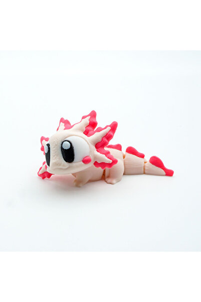 OEM Axolotl Keychain, Articulated Figurine, 3D, Flexi Keychain for Backpack, Bag or Keys