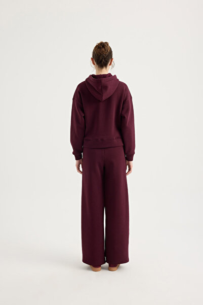 SEVİLEN Basic Fleece-Lined Zip Hoodie Set