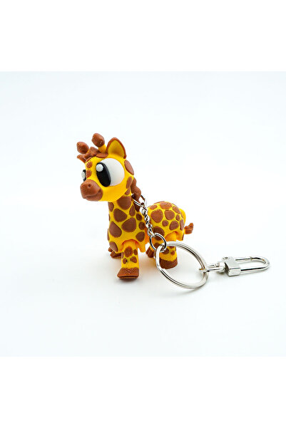 OEM Keychain for Schoolbag, Backpack, Bag or Keys, Giraffe Keychain