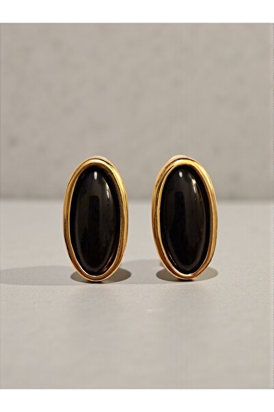 Bo Takı ve Aksesuar Vintage Black Earrings 4cm