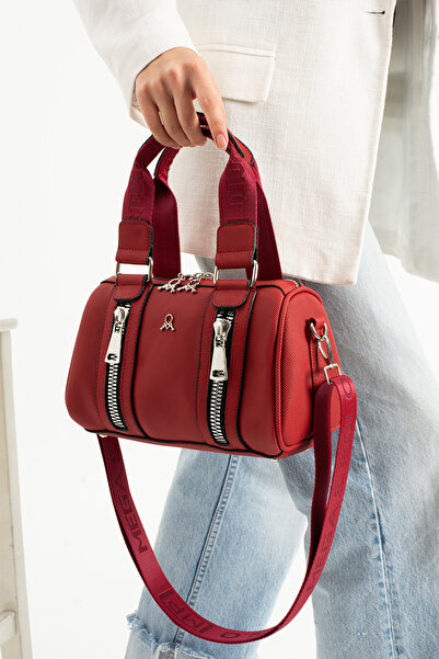 KIRASE Women's Cylinder Model Quality Hand and Shoulder Bag 651