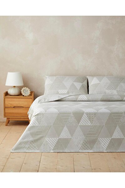 English Home Trio Patch Easy-Iron Double Duvet Cover Set
