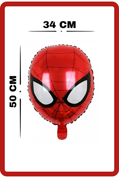 FESTİLO Folyo Karakter Balon Örümcek Adam Kafası 50×34 Cm Helyum Uyumlu