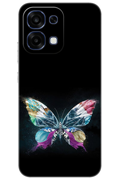 Ceppare Oppo A6 PRO (CPH2799) Uyumlu Kılıf Desen Baskılı Silikon Kelebek Resi...