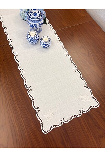 Denef Home Delik İşi Classy Runner 1 bucată - Crem, 35x114 cm