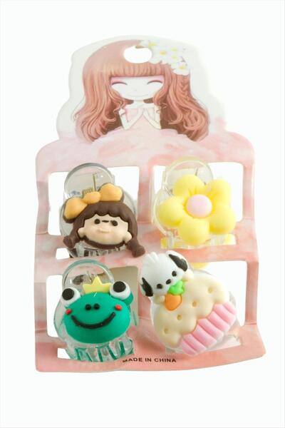 feryal مشبك شعر صغير على شكل زهرة 4 قطع