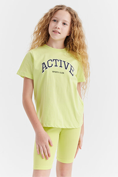 PAULMARK Girl's Text Printed T-Shirt