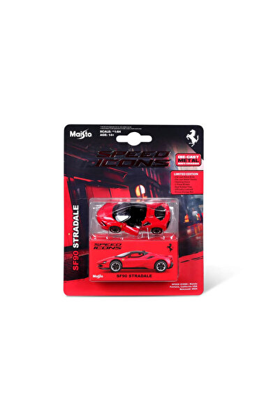 Maisto ΕΙΚΟΝΙΔΙΑ ΤΑΧΥΤΗΤΑΣ FERRARI SF90 STRADALE ΚΟΚΚΙΝΟ ΑΥΤΟΚΙΝΗΤΟ ΑΠΟ ΧΥΤΟ ΣΕ ΚΛΙΜΑΚΑ 1 ΕΩΣ 64