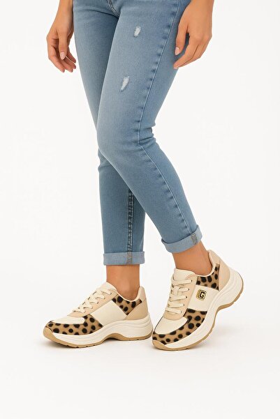 Generic Women’s Chunky Leopard Print Sneakers – Casual Fashion Sports Shoes for Ladies