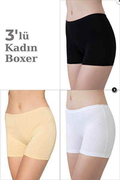 LYZALÜXEN KADIN 3LÜ BOXER PENYE LİKRALI