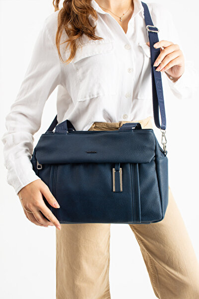 KIRASE Mega Polo Women's Soft Faux Leather Handbag and Adjustable Long Strap Shoulder Bag