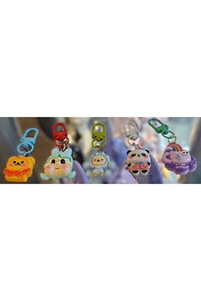 ada çanta kırtasiye مجموعة من 5 حقائب بسحاب مزينة بمفاتيح AD879226