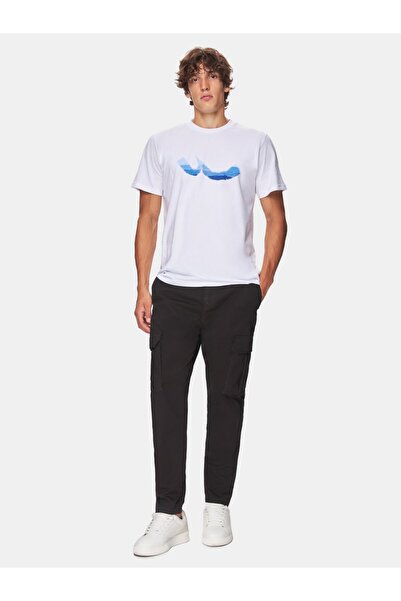 Ltb Straight Leg Gabardine Black Trousers