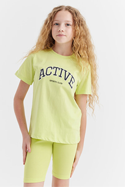 PAULMARK Girl's Text Printed T-Shirt