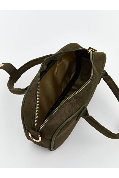 LC Waikiki Lcw Accessories Women's Shoulder Bag with Scarf Detail and Suede Look