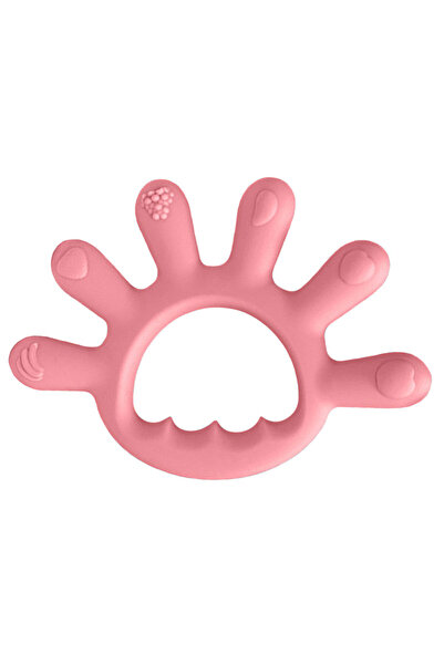 bebeLOGIC Baby teething toy, finger shape, pink
