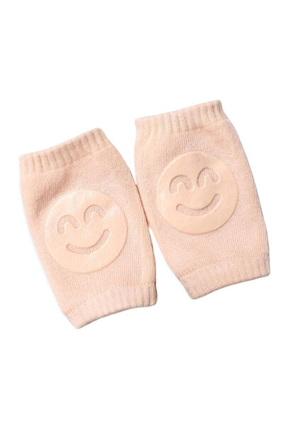 mediLOGIC Επιγονατίδες μωρού για τετράποδα "Παστέλ χρώματα", αντιολισθητικές, βαμβακερές, μπεζ,