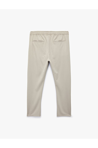 Koton Viscose Blended Pocket Detailed Relaxed Cut Waist Lace up Trousers