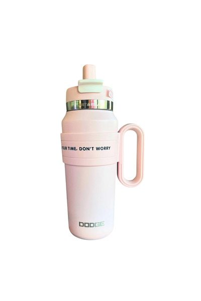TOYFEST Leak-Proof Steel Dodge Flask 900 ml Thermos Water Bottle with Straw and Handle Wide Color Options