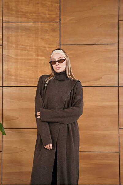 REDMİNA fashion Modern Asymmetrical Cut Three-Piece Knitwear Set