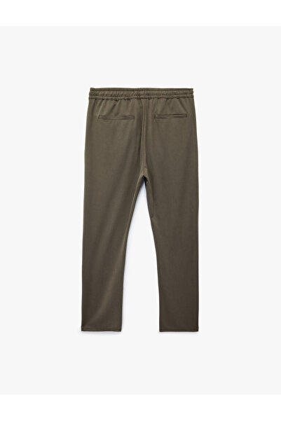 Koton Viscose Blended Pocket Detailed Relaxed Cut Waist Lace up Trousers